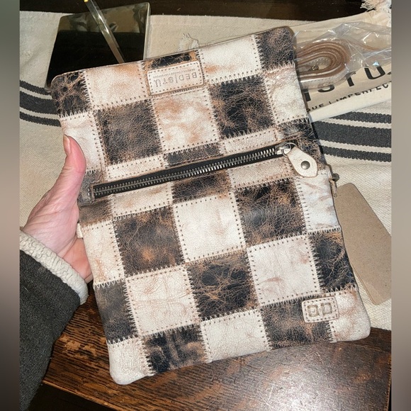 NWT Bed Stu Cadence PW Wallet Wristlet Crossbody Bag Black Nectar Lux MSRP $198 - Picture 11 of 15